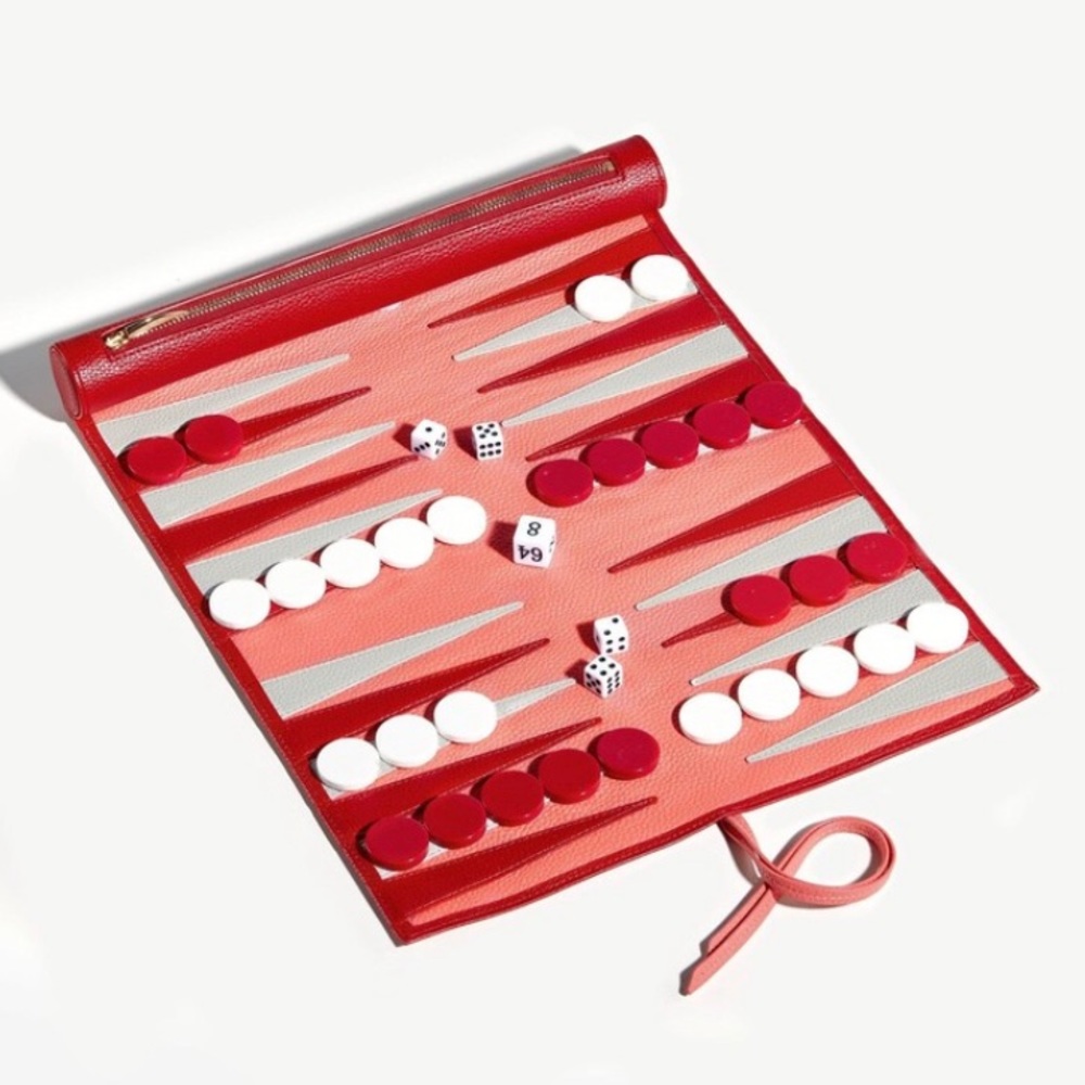 MISSOMA Vegan Leather Backgammon Travel Set